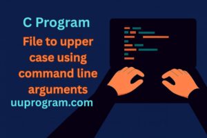 File to upper case using command line arguments