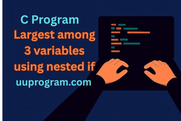 Largest among 3 variables using nested if