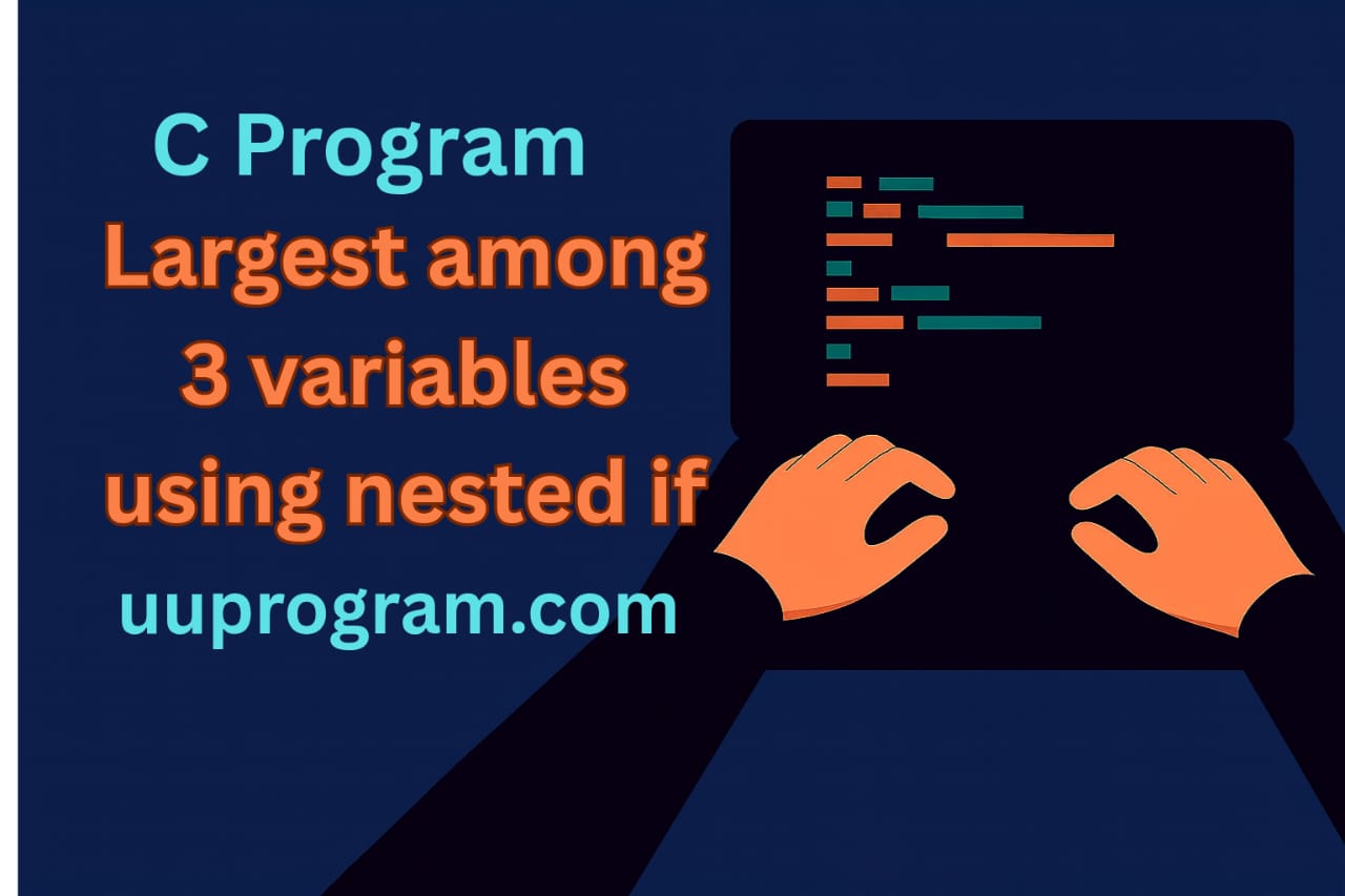 Largest among 3 variables using nested if