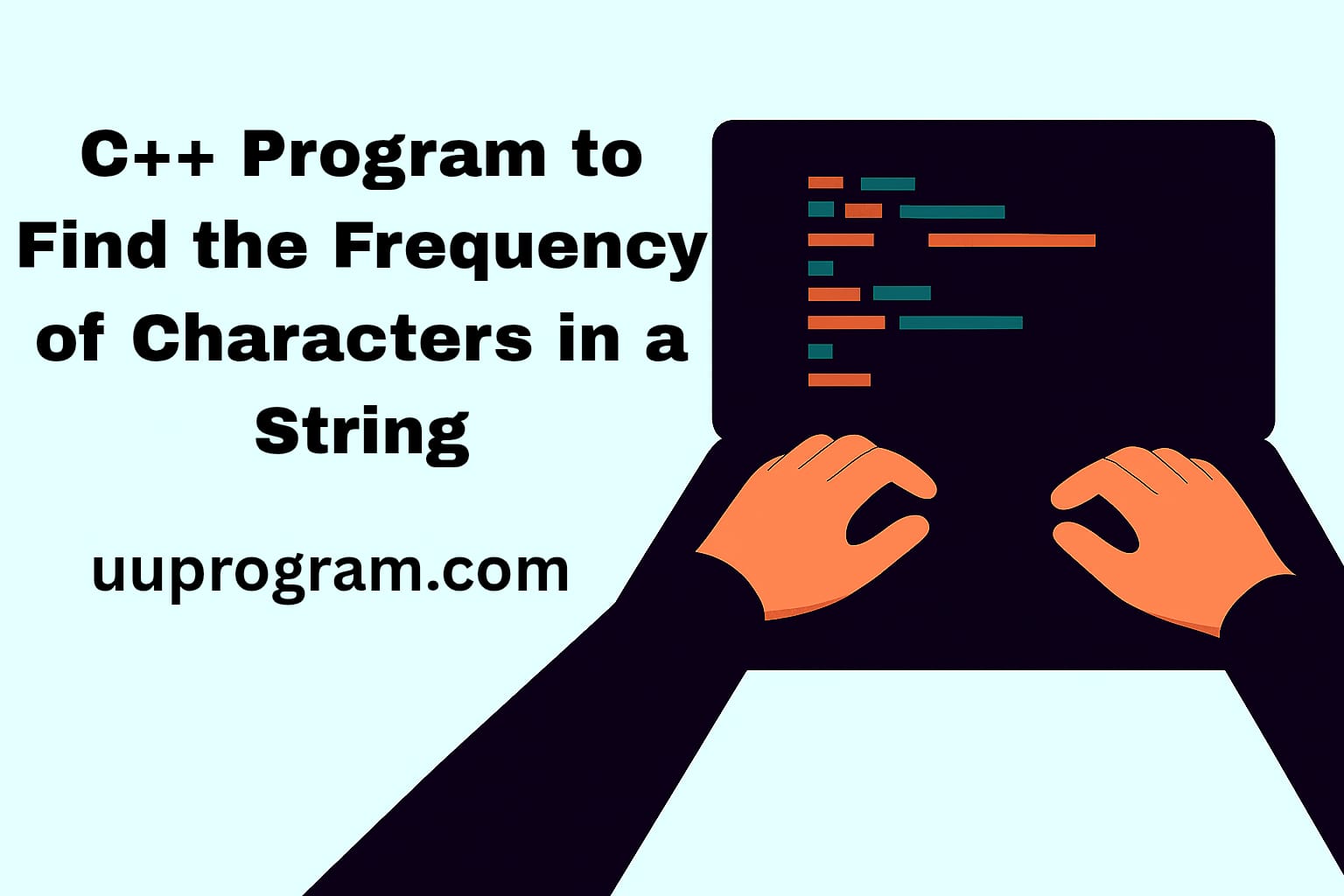 C++ Program to Find the Frequency of Characters in a String
