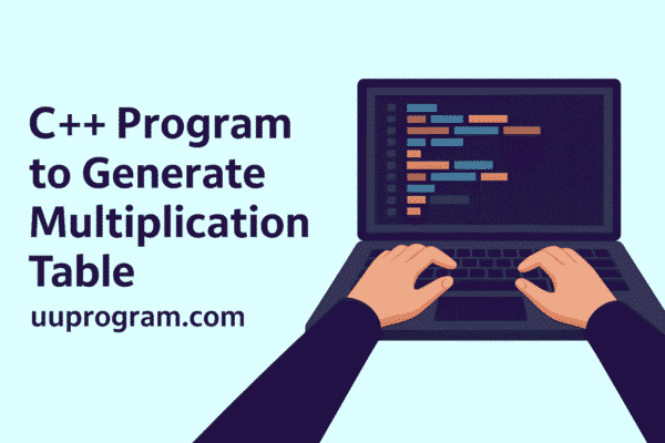 C++ Program to Generate Multiplication Table