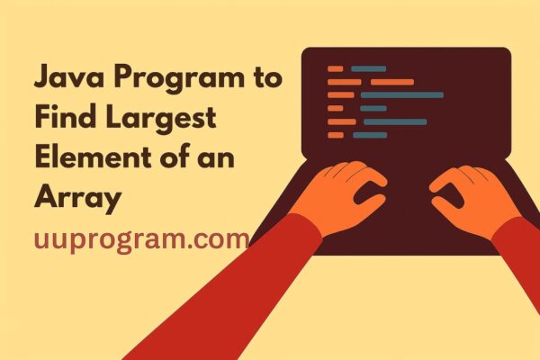 Java Program to Find Largest Element of an Array
