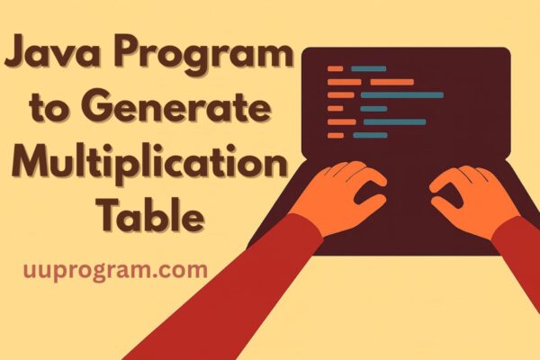 Java Program to Generate Multiplication Table