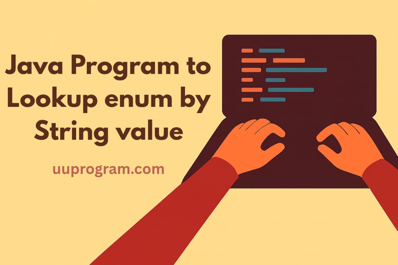 Java Program to Lookup enum by String value